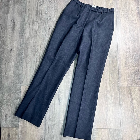 Vintage Pendleton Virgin Wool Charcoal Pleated Trousers size 8 - Picture 1 of 8